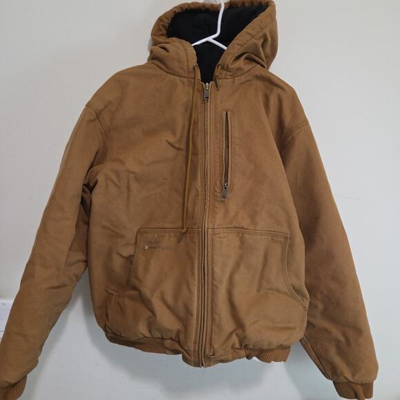 Cabela’s Brown Roughneck Hoodie Jacket Thermal Lined Men’s Large Outdoor Work - Picture 1 of 6